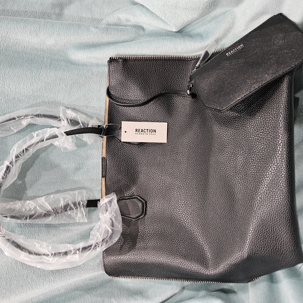 Reaction Kenneth Cole Black Tote Bag